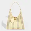 Nova Bolsa Tote Versátil de Verão, Bolsa de Ombro de Grande Capacidade, Bolsa Simples de Palha Trançada Vazada, Bolsa de Praia de Verão