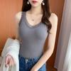 Otoño e invierno 2023 Nuevo encaje Terry cuello en V camisola cálida para mujer versátil camisa básica de punto venta directa de fábrica por lotes