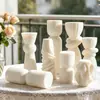 Velas Aromáticas Blancas Sencillas Estilo Nórdico Procesadas y Personalizadas, Decoraciones para el Hogar, Arreglos de Boda, Velas de Forma Geométrica