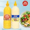 Salsa comercial de miel y mostaza para pollo frito y sushi, sazonador de barbacoa al por mayor para salchichas a la parrilla y ensalada, envases grandes para papas fritas y hamburguesas