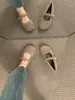 Zapatos de Lana Integrada con Forro de Felpa de Nuevo Estilo 2025 para Mujer, Zapatos Mary Jane Ballet de Suela Suave, Zapatos Planos Peludos para Uso en Exteriores