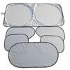Viseira solar do carro protetor solar isolamento térmico revestido de pano prateado janela frontal vidro guarda-sol protetor solar escudo de luz interior