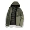 Chaqueta de plumón impermeable para hombre y mujer, tres en uno, repelente al agua, desmontable, para invierno, exterior, montañismo, esquí, ropa, estampado