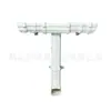 Accesorios para Canaleta Cuadrada de PVC, Canaleta para Agua de Lluvia, Canalón de Drenaje de Plástico, Recogida de Agua de Aleros, Soporte para Bajante, Abrazadera para Tubería de Alcantarilla