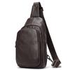 NIUCUNZH Nueva Bolsa de Pecho de Cuero para Hombre Bolso Cruzado Retro de Piel de Vacuno de Capa Superior Bolso de Pecho Moderno para Hombre