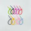 Corbatas de Cable de Silicona de Colores, Organizadores de Cables Reutilizables, Llaveros, Correas de Bloqueo Automático, Duraderas, Disponibles en Múltiples Colores