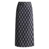 Falda a cuadros de moda y elegante para mujer, nueva falda bodycon de cintura alta adelgazante para otoño e invierno 2026, falda recta elegante y versátil