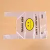 Atacado spot sacola de compras super portátil com rosto sorridente sacola plástica sacola tipo colete sacola para levar embalagem de supermercado