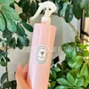 Botella Plástica Plana Portátil de 500ml con Atomizador Desinfectante de Alcohol para Manos Agua Eliminador de Aldehídos Eliminador de Ácaros Botella para Regar Botella para Refrescar el Cabello
