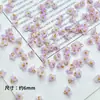 Flor de Estrella Mini Perlescente de Resina Flor de Cinco Pétalos con Aguja DIY Cuentas Colgante Pequeño Pulsera Material para Abalorios