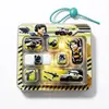 Chaveiro Teclado Descompressão Série de Natal 7 Teclas, um Brinquedo Fidget Divertido e Aliviador de Estresse para Crianças, um Pingente Criativo para Mochila