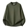 Sudadera de cuello redondo para hombre, top versátil casual de color liso, capa interior de moda para estudiante, prenda exterior de retazos, venta al por mayor para exportación