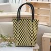 2026 Novo Estilo Ins Bolsa Tecida à Mão Bolsa Cesta de Praia Bolsa Tecida Artesanal Bolsa de Palha Bolsa de Mão Feminina