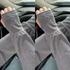 Mangas de hielo con protección solar para hombre, mangas sueltas de seda helada, guantes de pesca con protección UV para verano, para hombre, talla grande