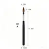 Pluma Especial de Cristal para Extensión de Uñas Pluma de Tallado 3D Set de 3 Plumas para Uñas Pluma de Tallado de Cristal de Mango Corto Negro