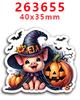 Nuevo parche de resina acrílica 2023, moño, adorables pegatinas decorativas, refrigerador PR263616