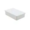 Tubería de Drenaje de PVC Bajante de Aguas Residuales Tubería Cuadrada para Agua de Lluvia 105x70 Tapón Sello Tapón Interno Tapa de Tubería Sello de Cubierta Dura