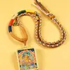 Colgante Thangka Tibetano de los Ocho Grandes Protectores Thangka Semipintado a Mano Dragón Incrustado en Oro Wuyie Colgante Thangka Tridimensional Buda Personal