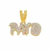 Nuevo Colgante de Letra Inglesa Payo con Diamantes Completos de Gran Venta Tendencia Street Dance Personalidad Simple Hip-Hop Cadena Cubana Accesorio