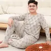Conjunto de Roupa Íntima de Algodão para Meninos Outono, Conjunto de Pijama Térmico Camada Base Estudantil para Crianças de Tamanho Médio e Grande, Tamanho Plus
