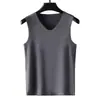 Otoño Invierno Nuevo Hombres Forro Polar Térmico Engrosado Capa Base Ropa Interior Cálida Hombres Sin Costuras Chaleco Calefactor Superior Moderno