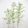 Bambu Artificial Planta Verde Paisagismo Ornamento Interno Decoração de Divisória Vaso de Chão Decoração Estilo Zen Planta Biomorfa Biombo