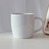Taza Mate Escarchada Taza de Manzana Taza Cerámica Bicolor con Asa Taza de Café Taza para el Té de la Tarde Taza Universal
