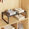 Armário de Roupa de Casa Divisória em Camadas Armário Sapateira Armazenamento com Divisória Armário Retrátil de Dormitório Prateleira de Armazenamento de Roupa Íntima