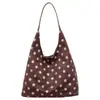 Bolso casual de mujer de gran capacidad, nuevo bolso de hombro ligero para el trabajo de otoño 2026, bolso tote elegante de lunares