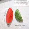 Ensalada de frutas de juguete divertida y realista Accesorios de resina Llavero DIY Colgante creativo personalizado Pegamento de crema Pinza para el pelo pequeña