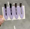 Pinza para el pelo de pelo de conejo color gelatina para niños, flequillo lateral y cabello suelto, pasador no dañino, pinza de pico de pato para la parte trasera de la cabeza de las niñas, accesorio para el cabello