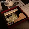 Reloj Corporativo de Aniversario Acrílico Creativo Portaplumas Regalo de Negocios para Escritorio Luz Nocturna con Logo Personalizado