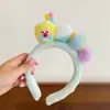 Diadema Divertida de Gusano Retorcido con Cabeza de Dibujo Animado, Diadema de Cara de Pequeño Monstruo para Lavarse la Cara, Pinza de Pelo de Insecto Colorido con Dientes de Carro, Venta al por Mayor