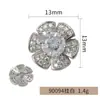 Botões Florais de Luxo Leve Totalmente Cravejados com Zircônia, Costurados à Mão, Botões Estilo Chanel para Casacos, Ternos e Vestidos, Acessórios para Roupas DIY