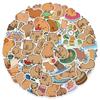 50 Adesivos de Capivara Cartoon Graffiti, Adesivos Fofos de Animal DIY à Prova d'Água para Patinetes, Malas, Celulares, Suprimentos para Diário no Atacado