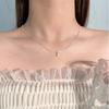 Collar de Perlas de Plata Esterlina S925 Accesorios para Mujer Nicho que No se Desvanece de Alta Gama Versátil Cadena Clavicular para Otoño e Invierno Cadena para Suéter