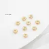 Cuentas Separadoras Chapadas en Oro de 14K Cuentas Planas Doradas Cuentas Sueltas Accesorios Pulsera DIY Hecha a Mano Cuentas para Cuerda Materiales Al por Mayor