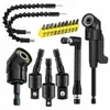 Adaptador de Destornillador en Ángulo de 105 Grados Transfronterizo Herramienta Flexible Varilla con Junta Universal de 360 Grados Juego de Varillas con Junta Esférica de Acero de Colores