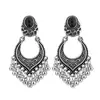Aretes de Estilo Exótico de Venta Caliente Retro Literario Clásico Dignificado Ganchos para la Oreja Versátil Hueco Moda Borla Colgantes
