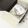 Shopify papel carbono dourado 17g listrado papel Sydney papel de seda com bolinhas onduladas papel de embrulho para presente