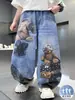 Pantalones Vaqueros de Verano para Niños 2026 Nuevo Modelo para Niños Mayores Pantalones con Estampado Digital de Niños Pantalones Casuales de Verano Modernos