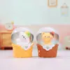Bola de Cristal Fofa e Adorável para Pet para um Verão Refrescante, Pequena Mini Bola d'Água, Decoração Criativa Brilhante para Casa, Ornamento de Mesa