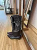 2026 Nuevas Botas de Moda para Mujer Otoño/Invierno con Punta Puntiaguda, Cierre de Cremallera Trasero con Hebilla, Estilizadas, Adelgazantes, Tacón de Bloque, Botas Largas