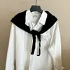 Bufanda triangular de punto estilo coreano bohemio, bufanda decorativa versátil de uso múltiple, chal atmosférico estilo ins para primavera y otoño