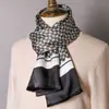Lenço de Seda de Amora de Alta Qualidade para Homem Lenço de Seda Primavera Outono e Inverno Estilo Chinês Listra Longa Presente de Negócios para Namorado