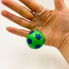 Chaveiro Criativo de Futebol 4cm, Mercadoria da Copa do Mundo, Pingente para Mochila de Estudante, Bola de Futebol Colorida, Em Estoque para Atacado