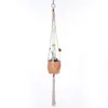 Cuerda de Algodón Tejida a Mano Estilo Bohemio Maceta para Plantas y Flores Cesta Colgante Bolsa de Red Cuerda para Colgar Colgante de Pared Cuerda para Colgar