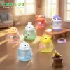 Paisaje en miniatura con lindos conejos y gatitos, vaso de hielo con temática de animales, accesorios de decoración DIY para casa de muñecas, pequeños adornos para coche o escritorio
