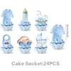 Amazon Menino Azul Decoração de Chuveiro Festa Temática Utensílios de Mesa Layout de Ambiente Decoração de Bolo Enfeites