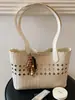 Bolso tote calado minimalista estilo coreano transfronterizo 2026 nuevo modelo bolso de hombro de lujo ligero para commuting para mujer bolso de gran capacidad para debajo del brazo